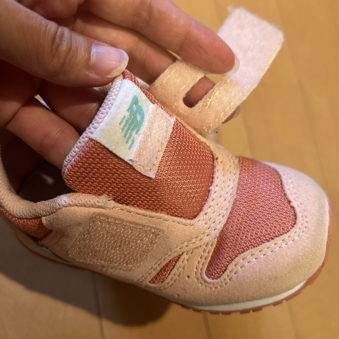 New Balance(ニューバランス)のニューバランス　373   ピンク　美品 キッズ/ベビー/マタニティのベビー靴/シューズ(~14cm)(スニーカー)の商品写真