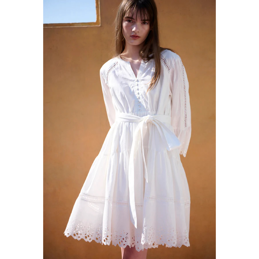 Estella.k ワンピース Ellee Lace Dress ホワイト Estella.k ワンピース Ellee Lace Dress ホワイト