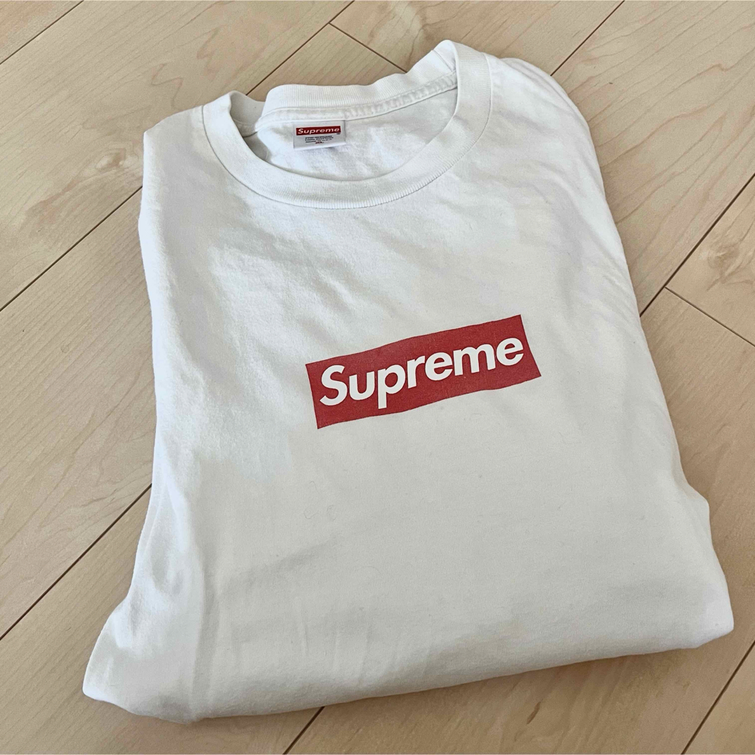supreme ボックスロゴ XL 人気サイズ ロンT 白 赤 トレーナー supreme ボックスロゴ XL 人気サイズ ロンT 白 赤 トレーナー