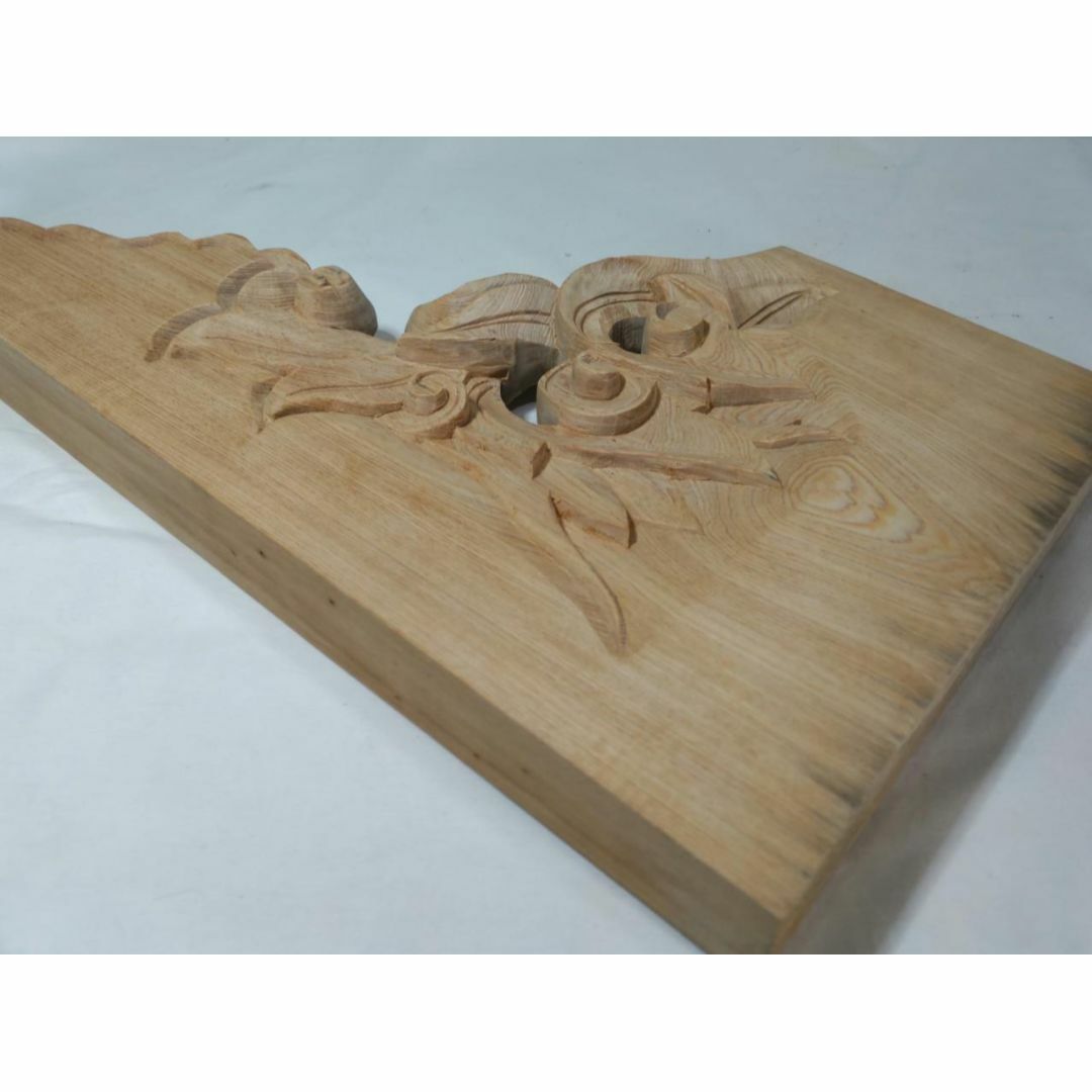 持ち送り】 長さ46cm 社寺仏閣、山車、神殿、だんぢり彫刻 持ち送り】 長さ46cm 社寺仏閣、山車、神殿、だんぢり彫刻