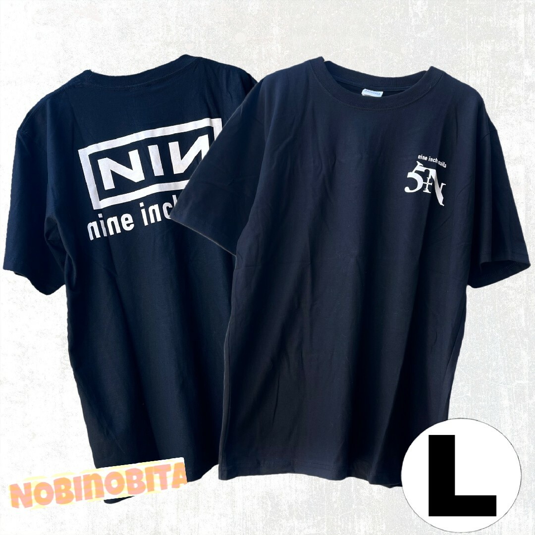 MUSIC TEE - 黒L/5Nロゴ Nine inch nails sin Tシャツの通販 by MUSIC TEE - 黒L/5Nロゴ Nine inch nails sin Tシャツの通販 by