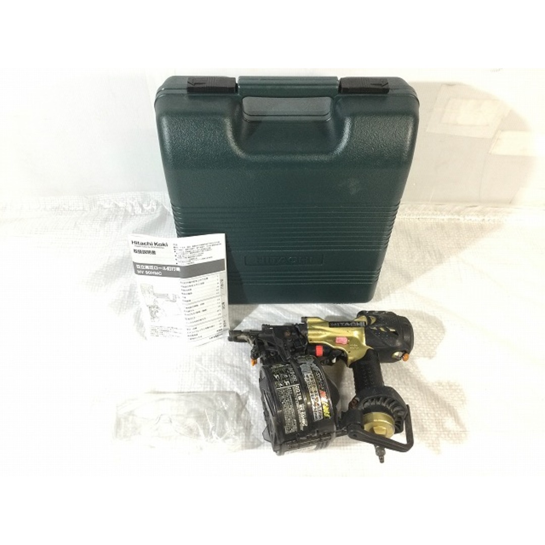 日立 - ☆中古品☆HITACHI 日立工機 90mm 高圧 ロール釘打機 日立 - ☆中古品☆HITACHI 日立工機 90mm 高圧 ロール釘打機