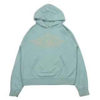 SAINT MICHAEL セントマイケル 21SS SM-S21-0000-042 HOODIE ANGEL エンジェル プリント プルオーバー フーディー パーカー ライトブルー系 サイズ表記なし【中古】(パーカー)