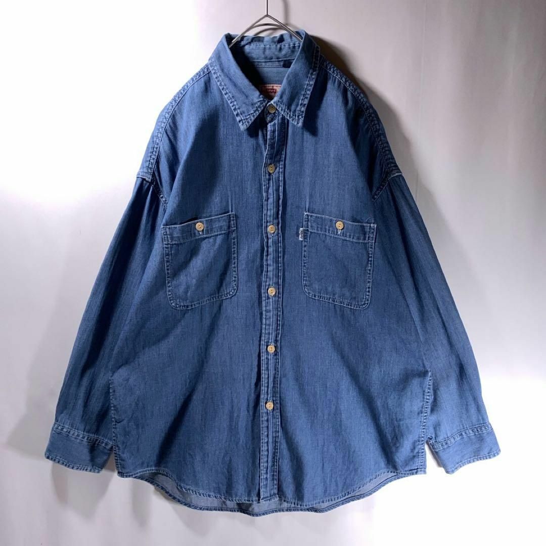 Levi's - 90s 古着 極東 リーバイス デニム ウエスタンシャツ Levi's - 90s 古着 極東 リーバイス デニム ウエスタンシャツ