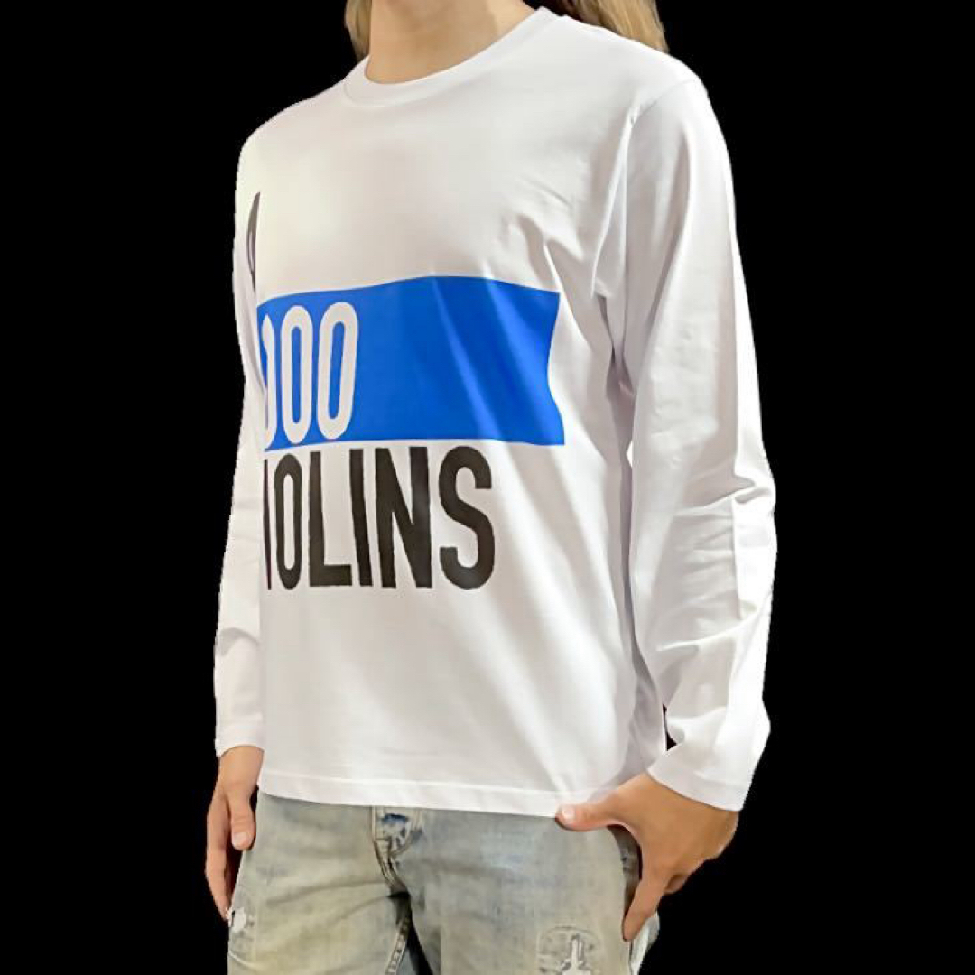 新品 THE BLUE HEARTS 1000のバイオリン ロンT 長袖Tシャツ 新品 THE BLUE HEARTS 1000のバイオリン ロンT 長袖Tシャツ
