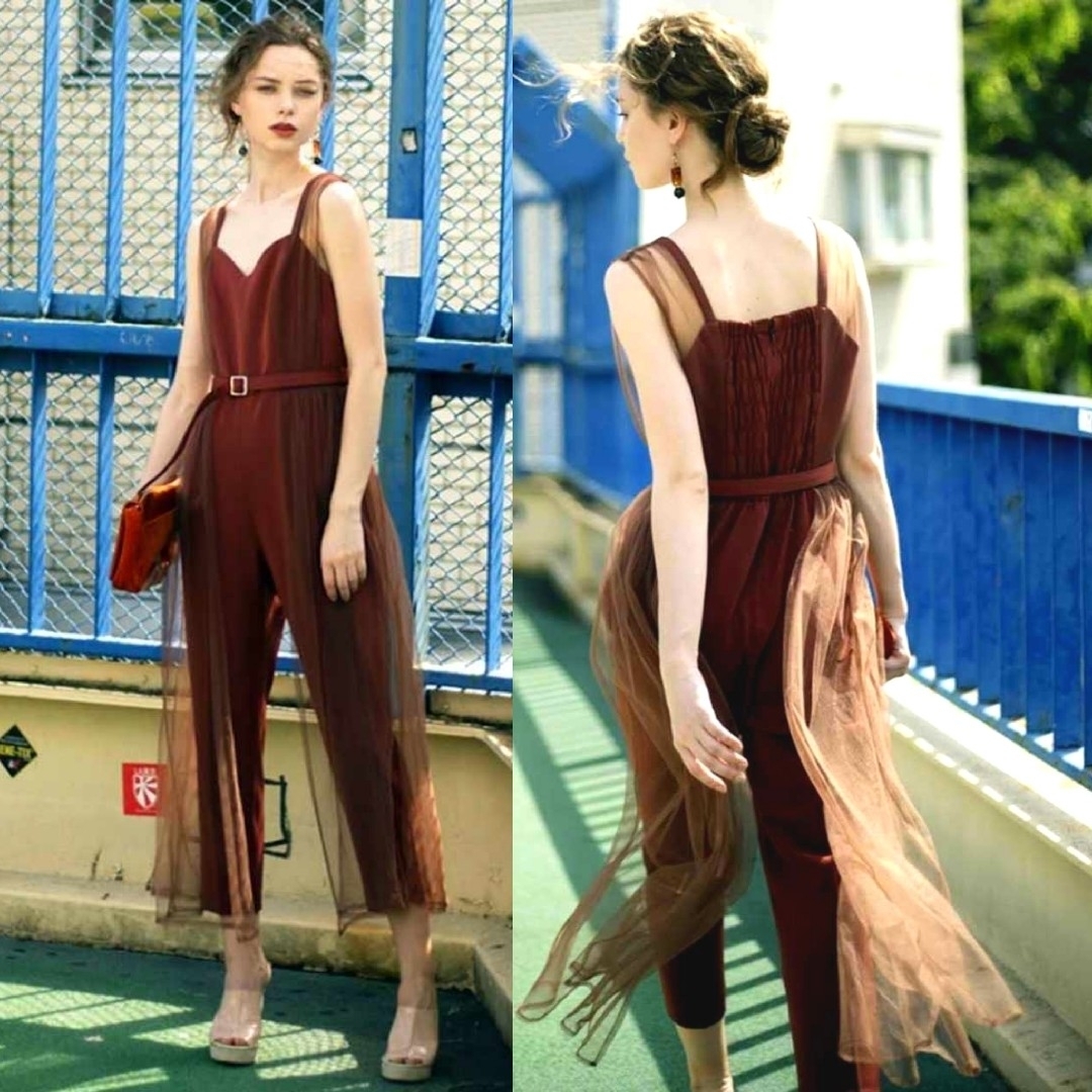 Ameri VINTAGE - Ameri【タグ付新品】チュール ロンパース 結婚 Ameri VINTAGE - Ameri【タグ付新品】チュール ロンパース 結婚