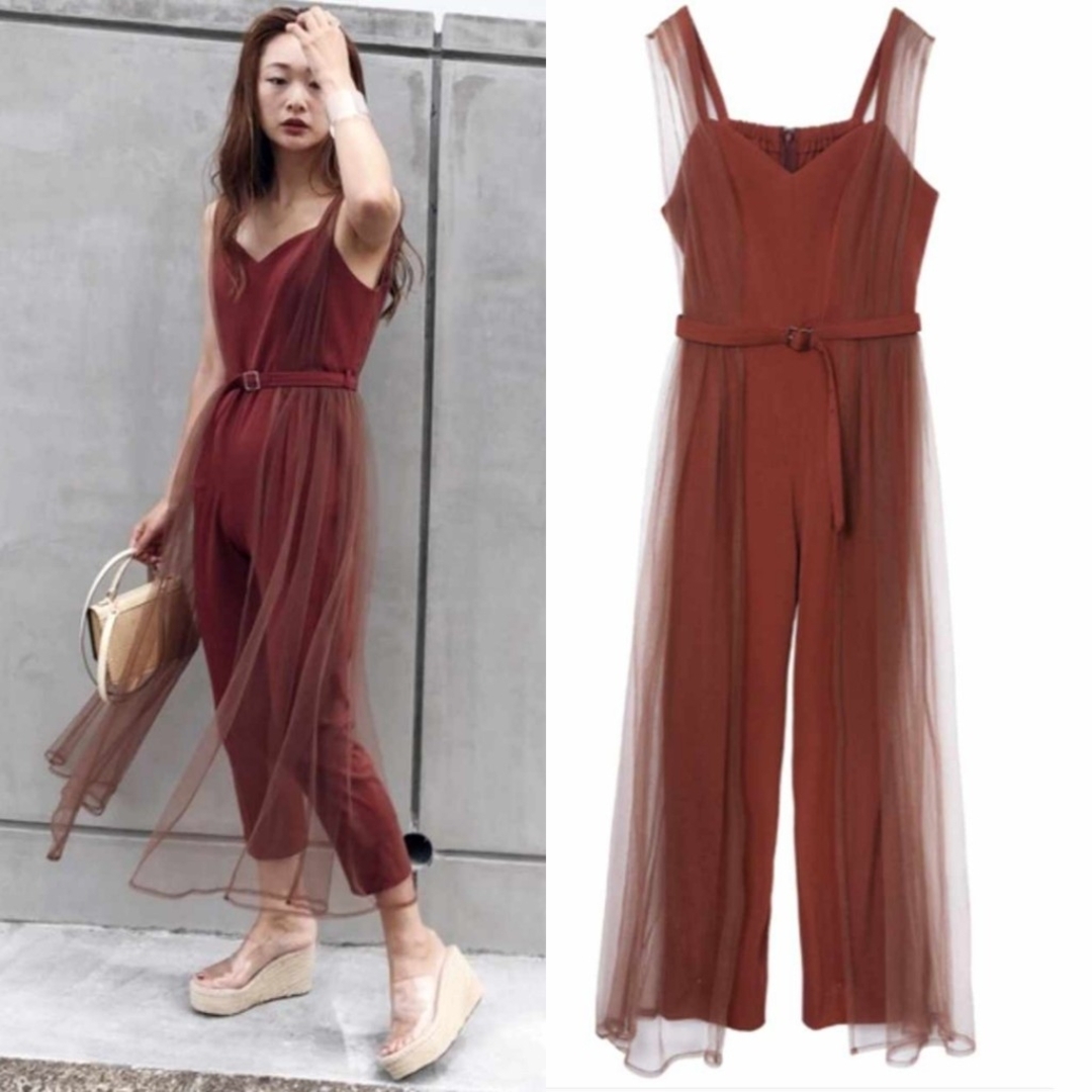 Ameri VINTAGE - Ameri【タグ付新品】チュール ロンパース 結婚 Ameri VINTAGE - Ameri【タグ付新品】チュール ロンパース 結婚