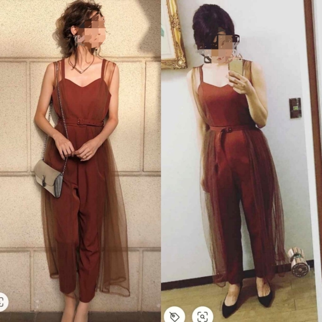 Ameri VINTAGE - Ameri【タグ付新品】チュール ロンパース 結婚 Ameri VINTAGE - Ameri【タグ付新品】チュール ロンパース 結婚