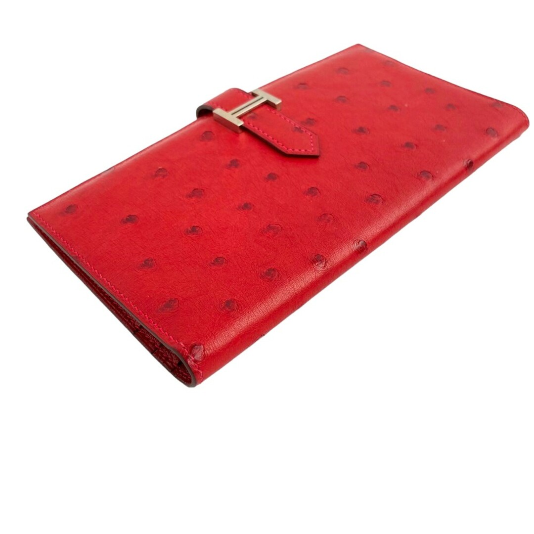 HERMES - □美品□ エルメス ベアン 長財布 オーストリッチ HERMES - □美品□ エルメス ベアン 長財布 オーストリッチ