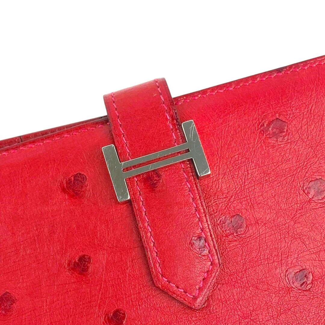 HERMES - □美品□ エルメス ベアン 長財布 オーストリッチ HERMES - □美品□ エルメス ベアン 長財布 オーストリッチ