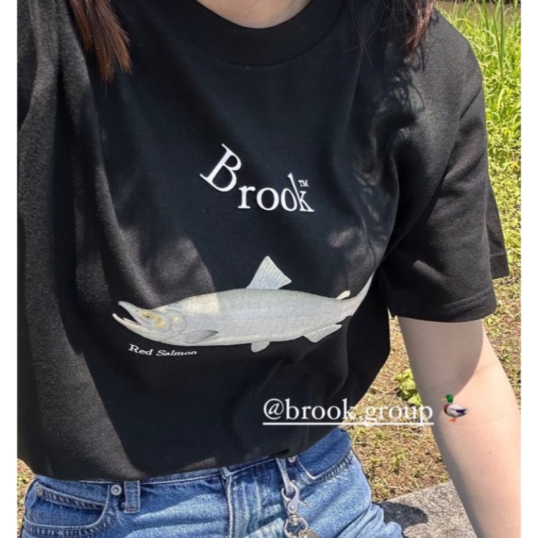 brook - 2024ss Red Salmon S/S Tee brook - 2024ss Red Salmon S/S Tee