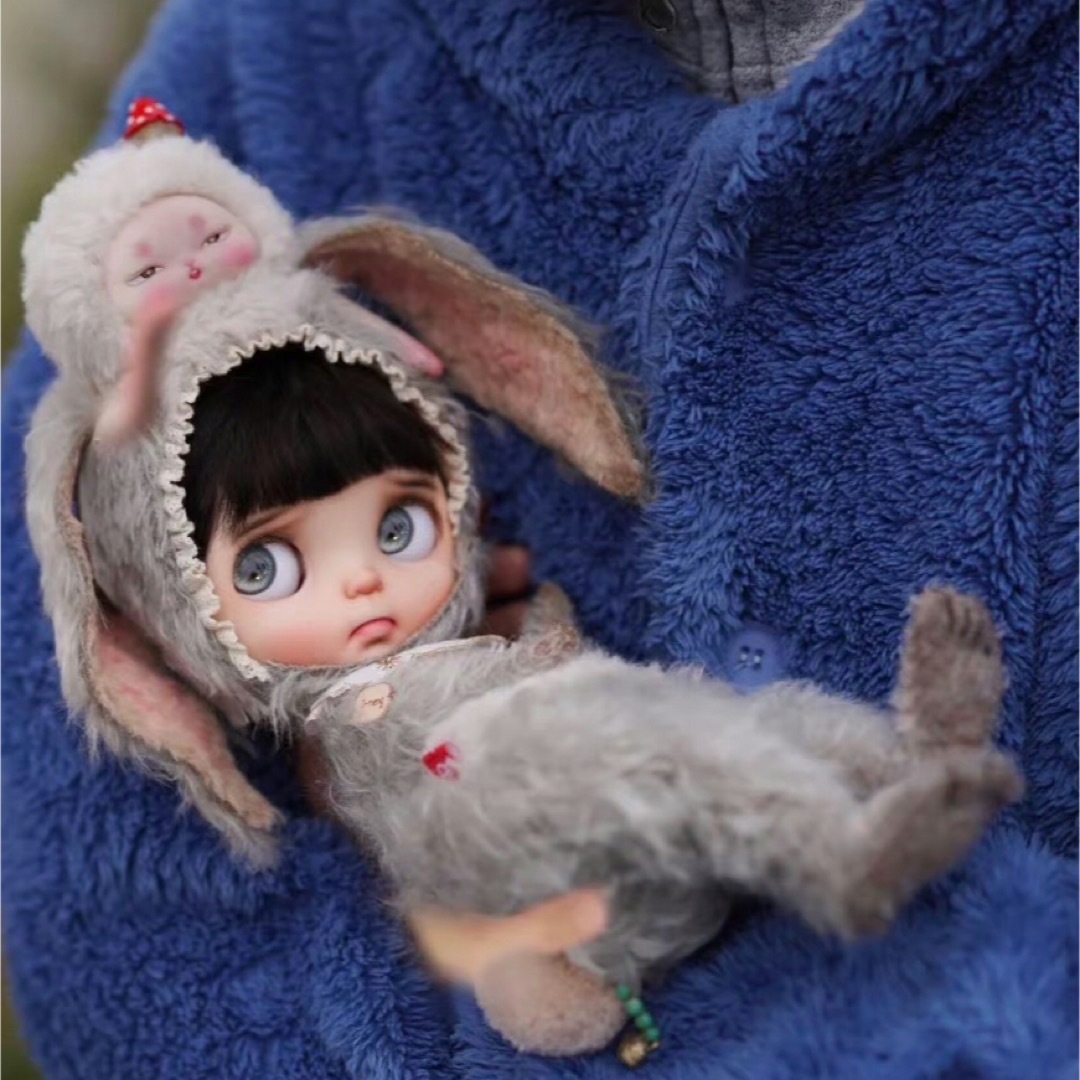 ブライス お洋服 アウトフィット 着ぐるみ うさぎ 海外作家製 森 ブライス お洋服 アウトフィット 着ぐるみ うさぎ 海外作家製 森