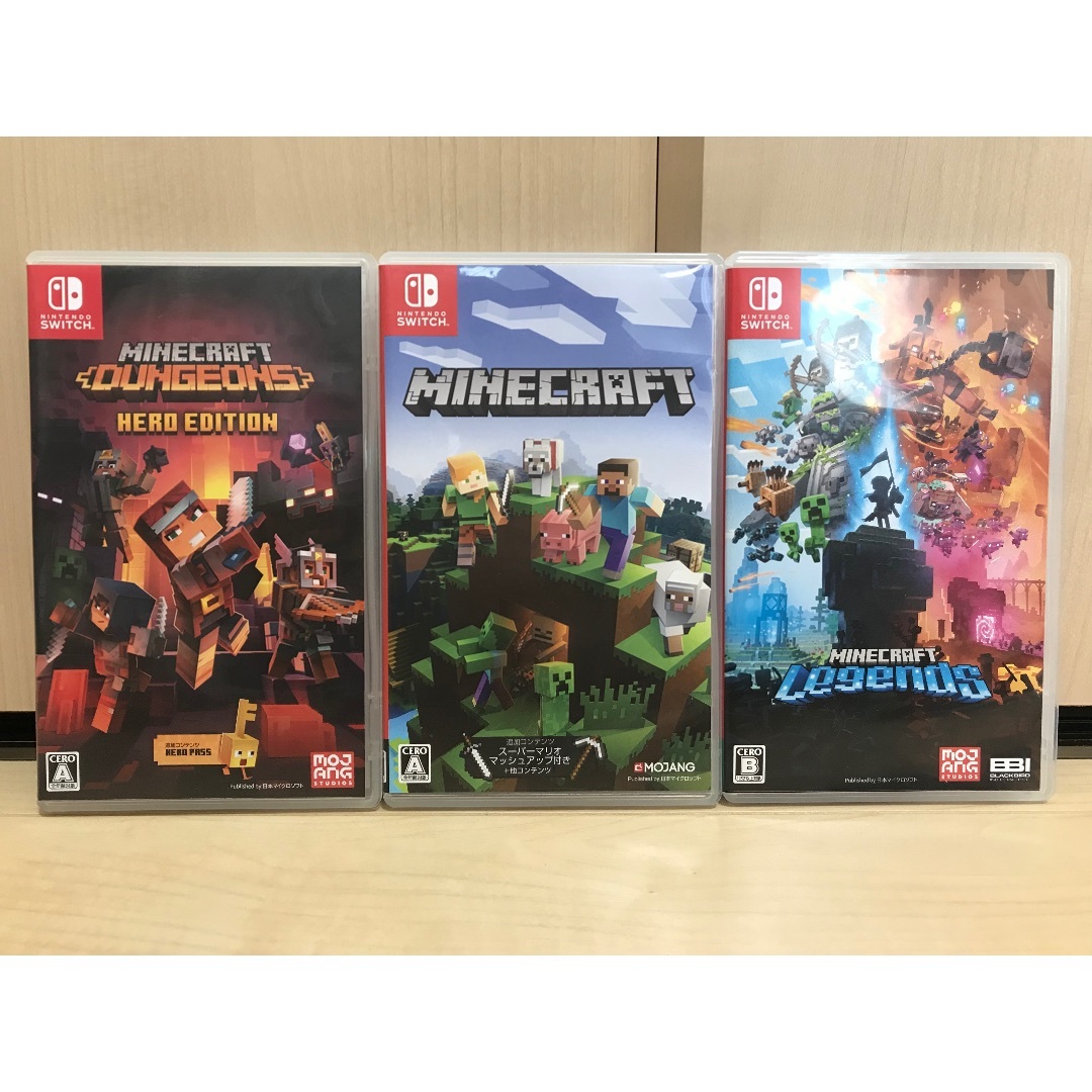 Nintendo Switch - ✨マインクラフト3作品セット✨即日発送可