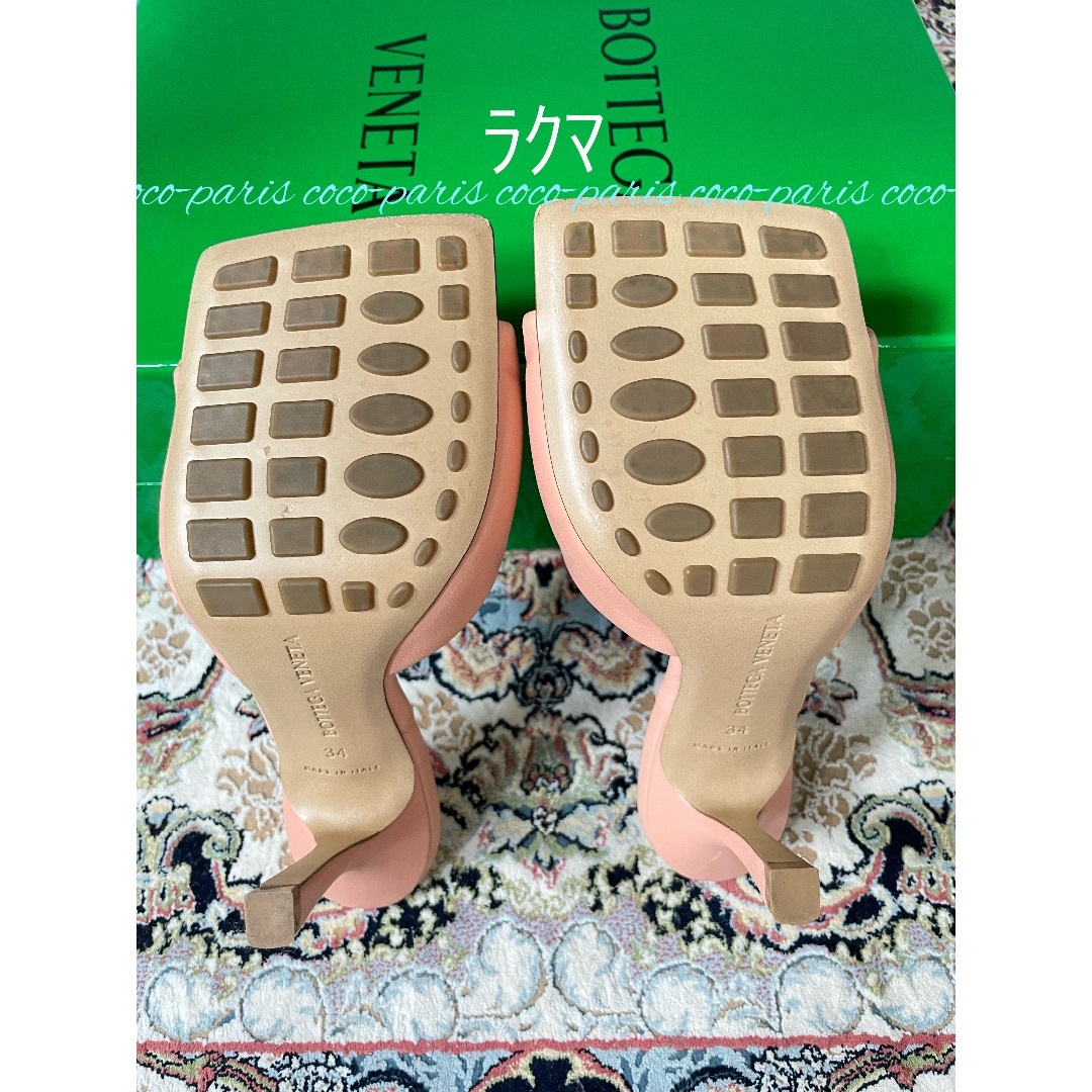 ボッテガヴェネタ リド イントレチャート エンボス サンダル サーモンピンク ボッテガヴェネタ リド イントレチャート エンボス サンダル