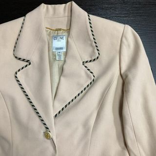CELINE - セリーヌ セットアップ スーツ パイピング オールド CELINE - セリーヌ セットアップ スーツ パイピング オールド