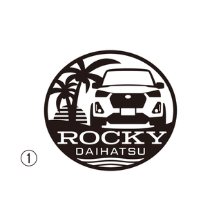 ダイハツ　ロッキー　DAIHATSU　Rocky　給油口用カッティングステッカー(車外アクセサリ)
