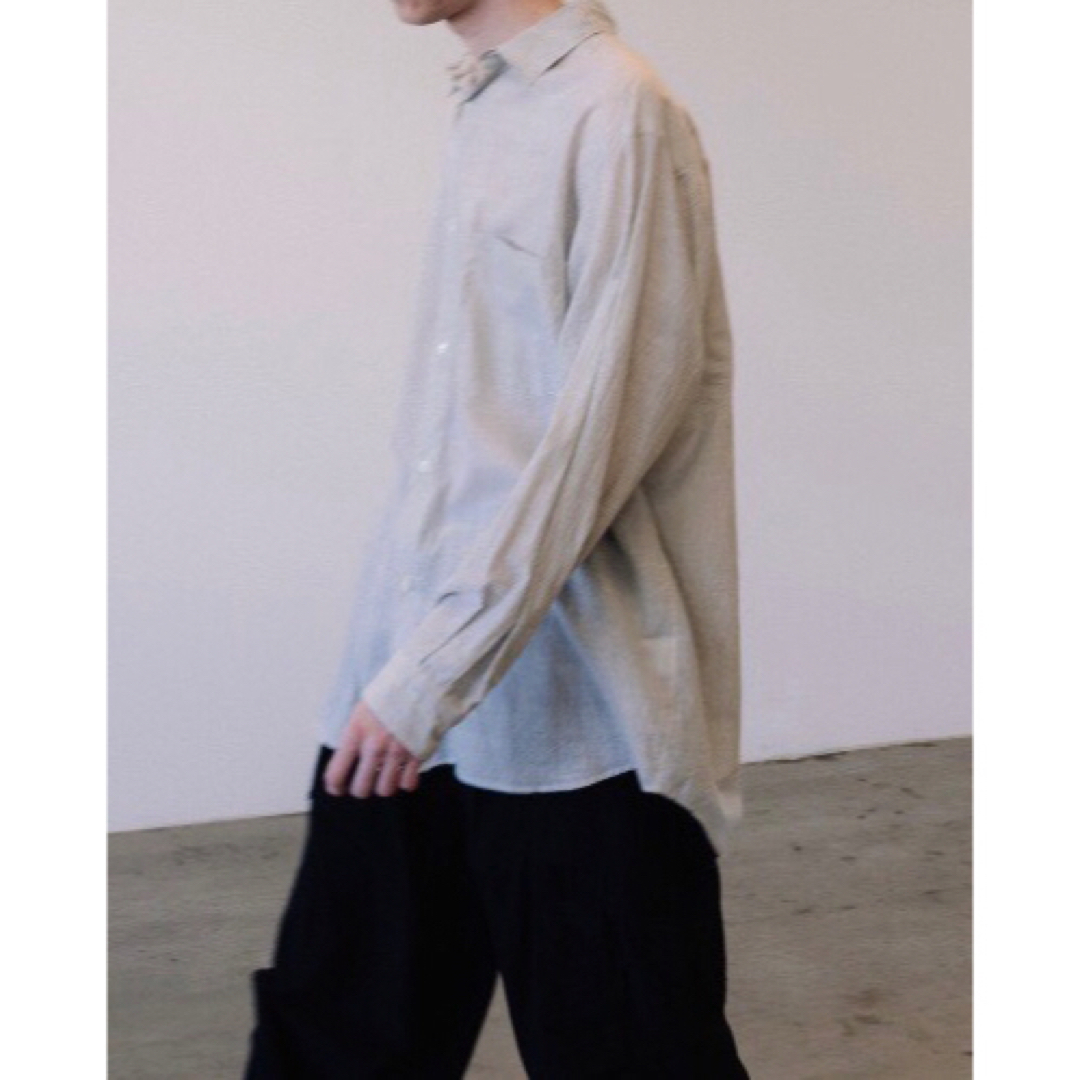 comoli 24ss KHADI コットン コモリシャツ 3 STRIPE comoli 24ss KHADI コットン コモリシャツ 3 STRIPE