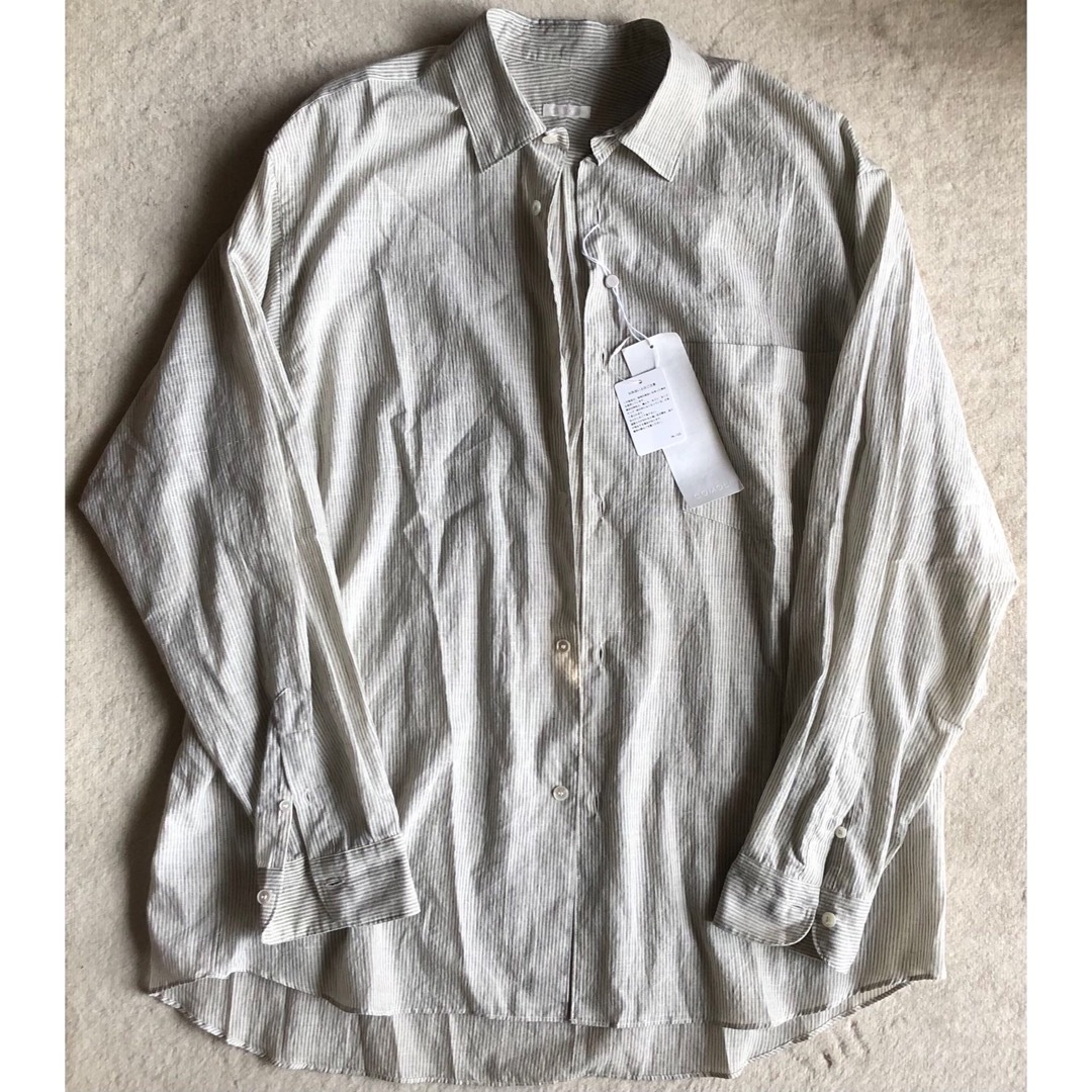 comoli 24ss KHADI コットン コモリシャツ 3 STRIPE comoli 24ss KHADI コットン コモリシャツ 3 STRIPE