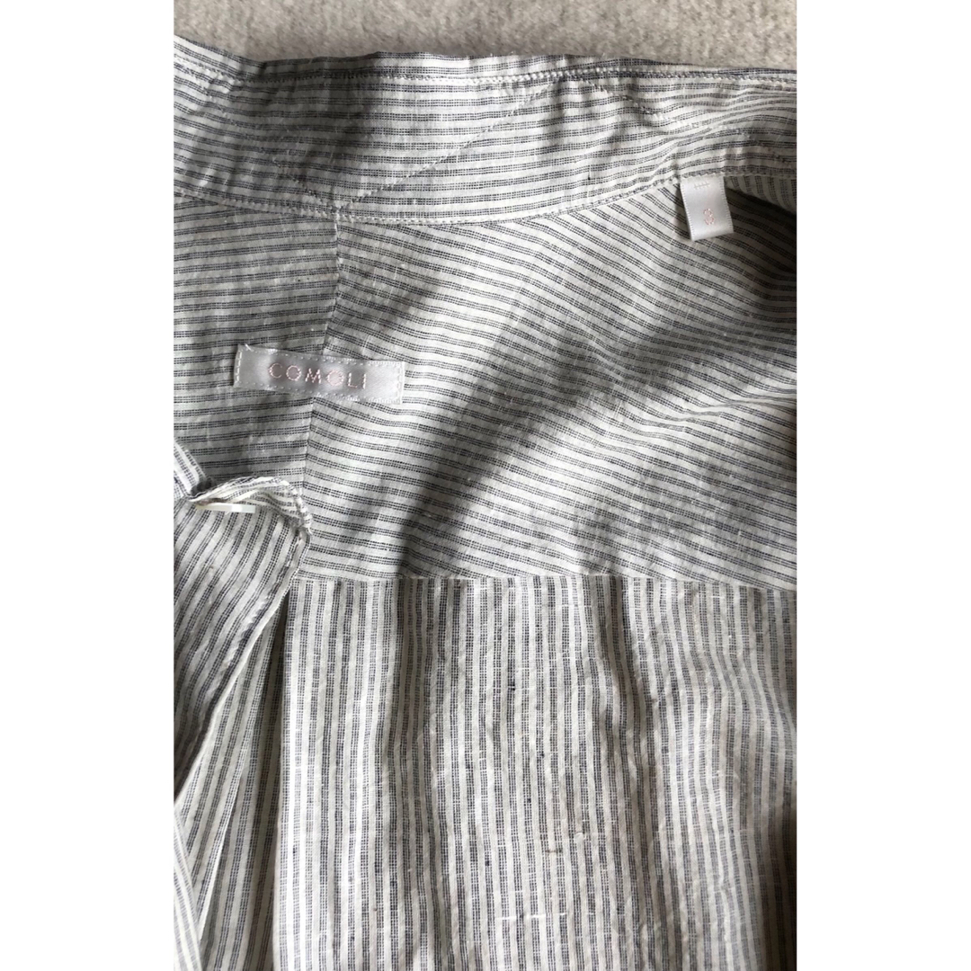 comoli 24ss KHADI コットン コモリシャツ 3 STRIPE comoli 24ss KHADI コットン コモリシャツ 3 STRIPE