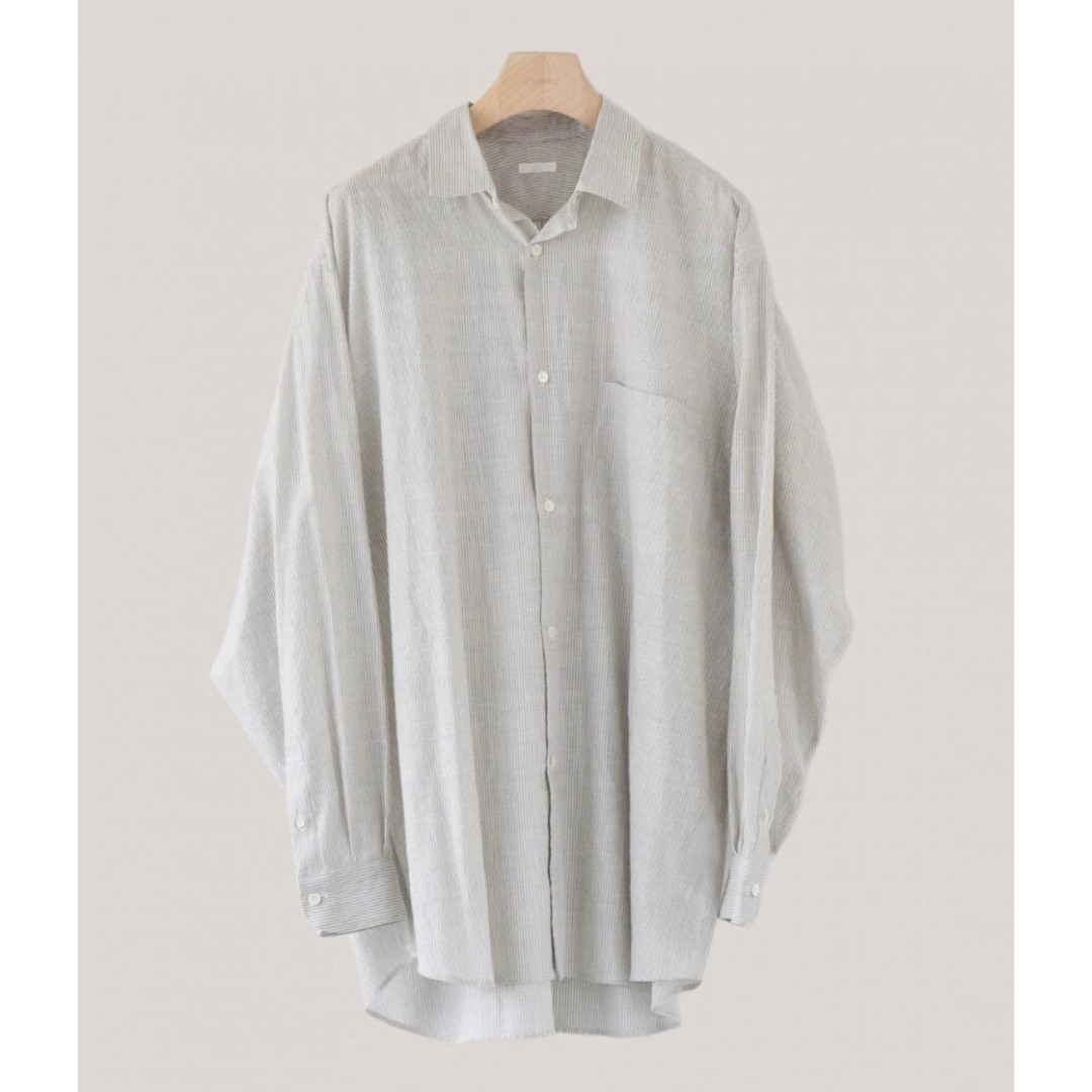 comoli 24ss KHADI コットン コモリシャツ 3 STRIPE comoli 24ss KHADI コットン コモリシャツ 3 STRIPE