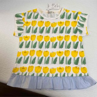 ラポシェビスキュイ(la poche biscuit)のLa poche biscuit 半袖シャツ　女の子　130 北欧風(Tシャツ/カットソー)