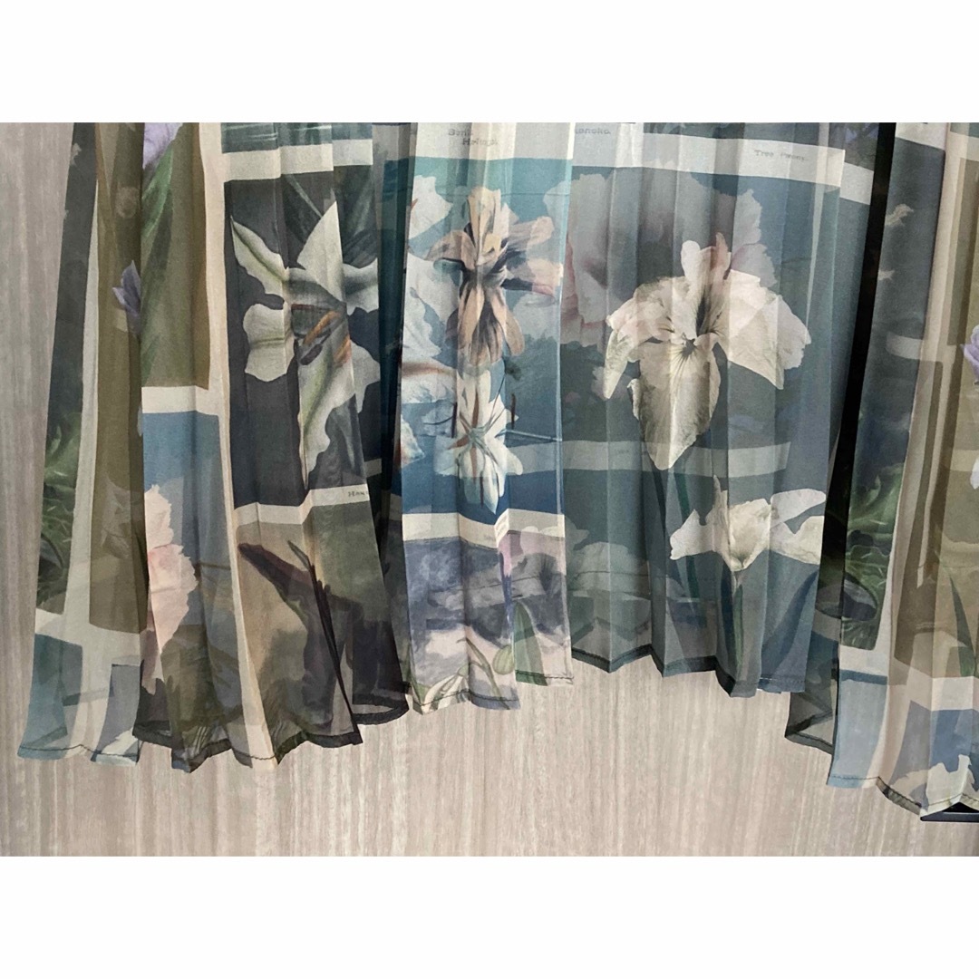 AMERI FLOWER PATCHWORK PLEATED SKIRT スカート AMERI FLOWER PATCHWORK PLEATED SKIRT スカート