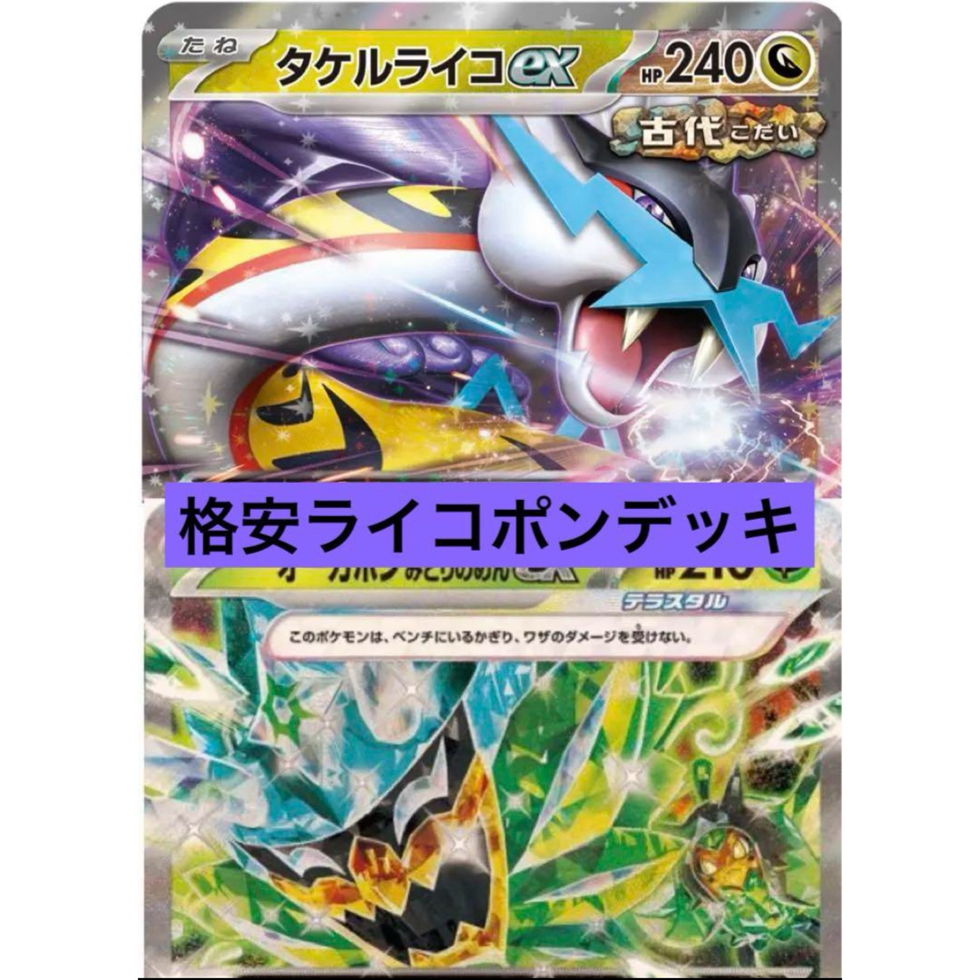 タケルライコexオーガポンex ライコポンデッキ 構築済みデッキ タケルライコexオーガポンex ライコポンデッキ 構築済みデッキ