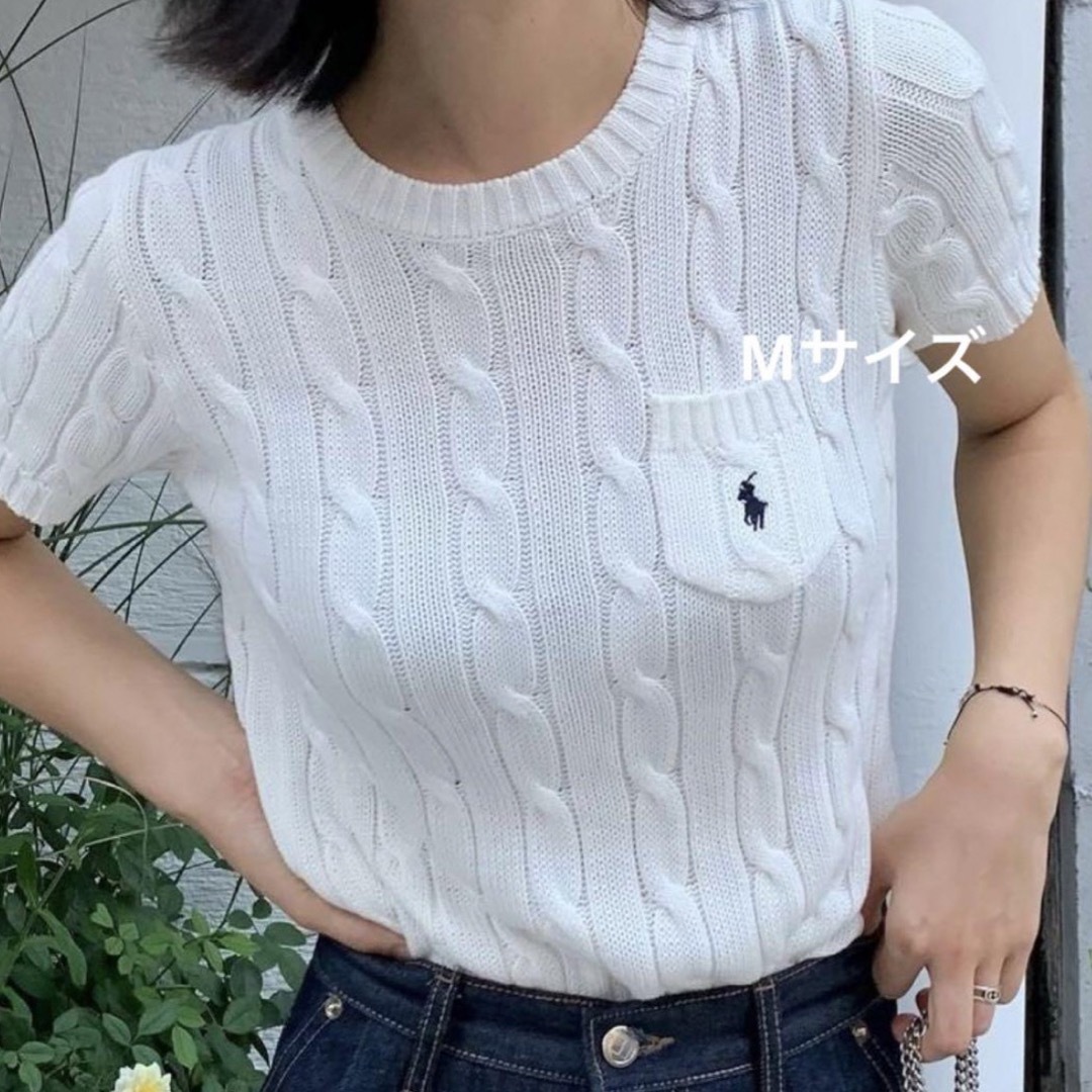 POLO RALPH LAUREN - Ralph Lauren  薄手ラルフローレンサマーニットケーブルニット半袖