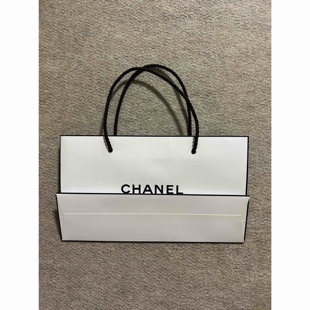 CHANEL - CHANEL シャネル 紙袋 ショッパー ブランド 横長ミニ CHANEL - CHANEL シャネル 紙袋 ショッパー ブランド 横長ミニ