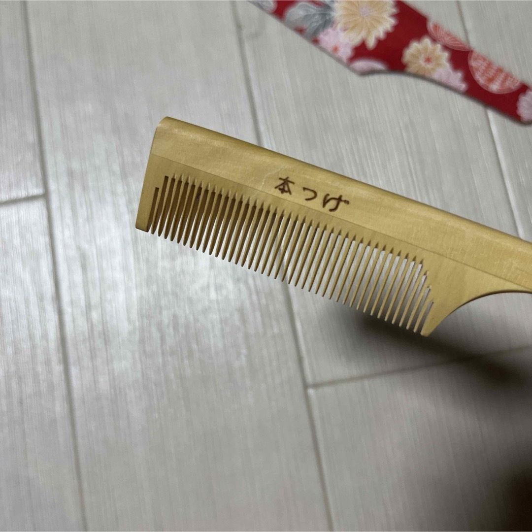 すぐったレディース福袋 パーマ櫛 本ツゲ きたない 【美品！ほぼ未使用】よのや櫛舗 ヘアブラシ・コーム