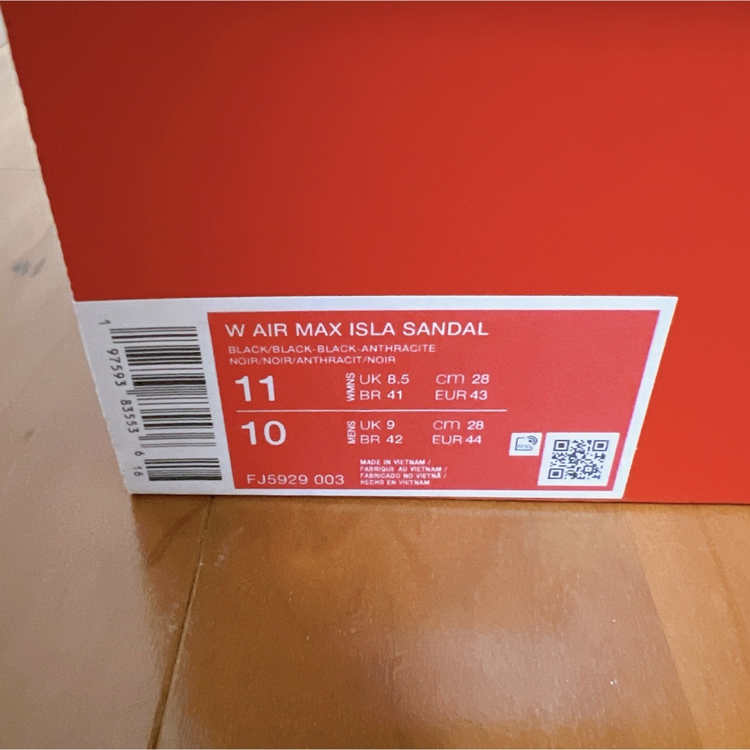NIKE - NIKE AIR MAX ISLA エアマックスアイラ ブラック 28cm NIKE - NIKE AIR MAX ISLA エアマックスアイラ ブラック 28cm