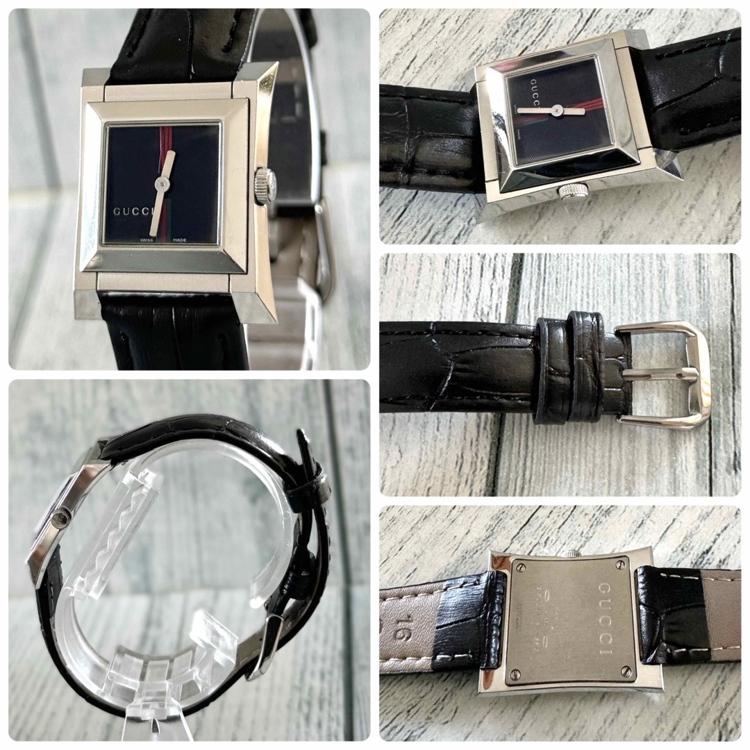 希少】GUCCI グッチ 腕時計 111L スクエア シルバー レディース 希少】GUCCI グッチ 腕時計 111L スクエア シルバー レディース