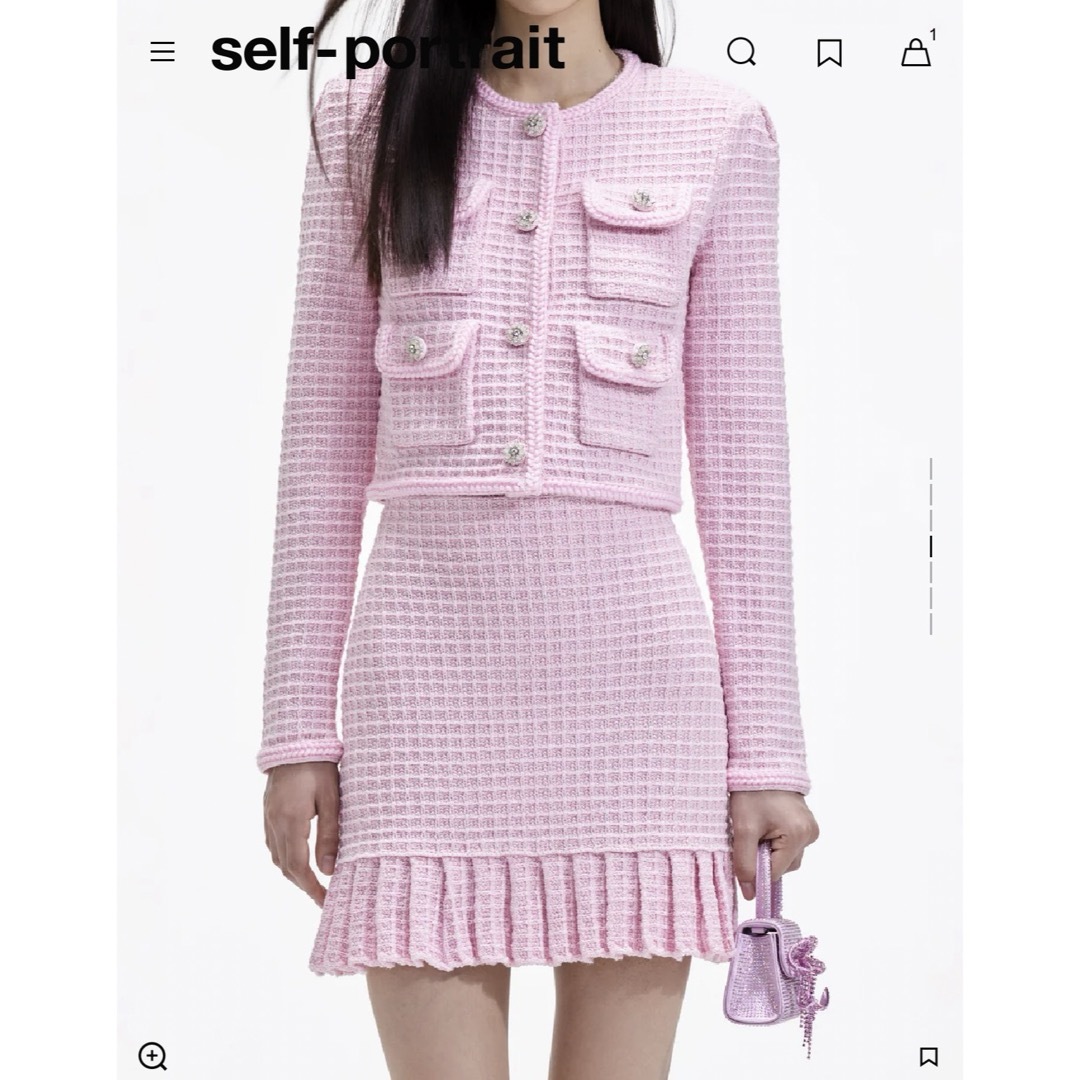 SELF PORTRAIT - 正規品セルフポートレイト セットアップの通販 SELF PORTRAIT - 正規品セルフポートレイト セットアップの通販