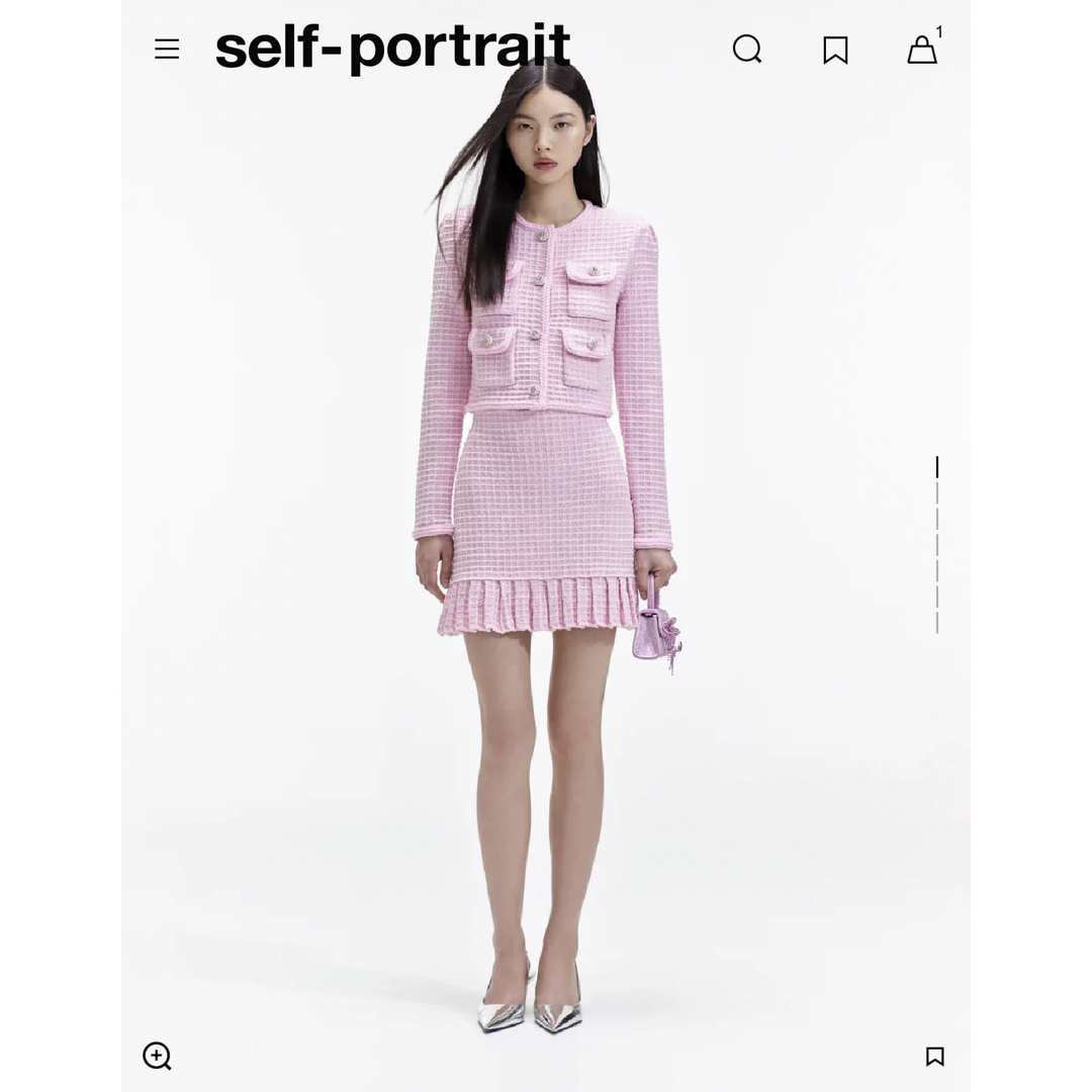 SELF PORTRAIT - 正規品セルフポートレイト セットアップの通販 SELF PORTRAIT - 正規品セルフポートレイト セットアップの通販