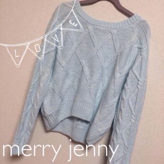 メリージェニー(merry jenny)のmerry jenny✧˖°ブルーニット(ニット/セーター)