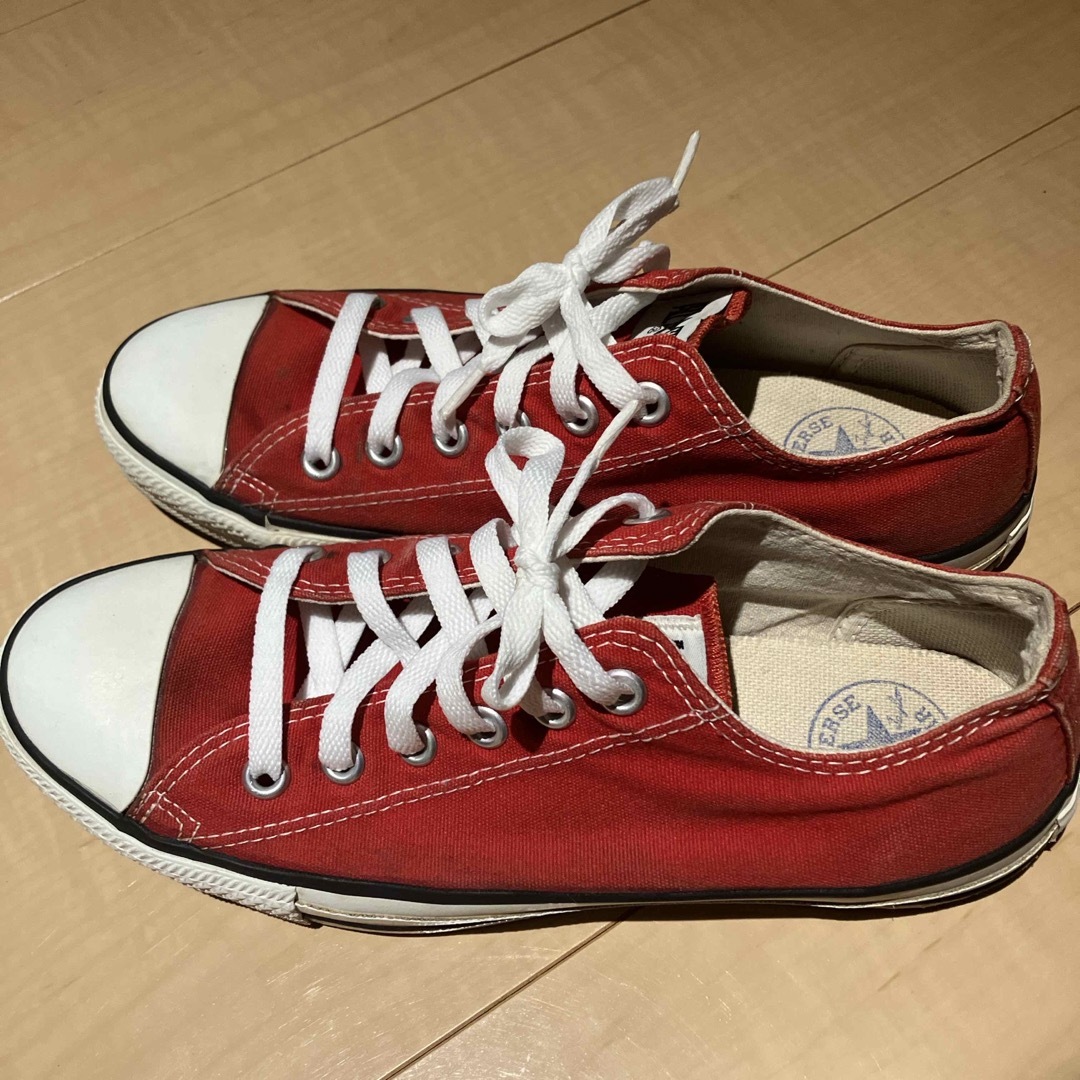 CONVERSE - USA製 コンバースオールスター赤ローカット アメリカ CONVERSE - USA製 コンバースオールスター赤ローカット アメリカ