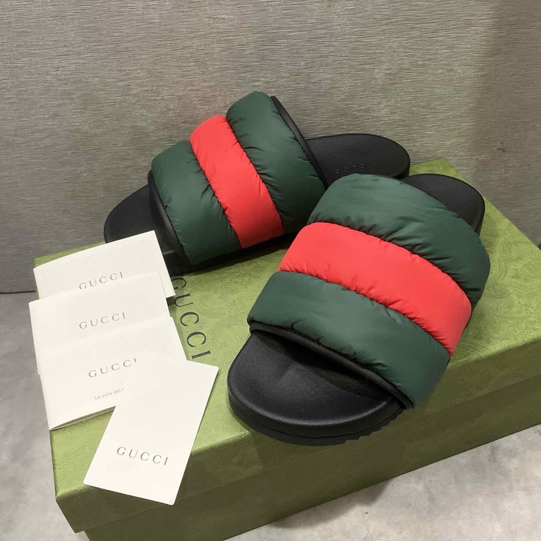 GUCCI - GUCCI グッチ パデッド ウェブ サンダルの通販 by shop GUCCI - GUCCI グッチ パデッド ウェブ サンダルの通販 by shop