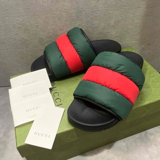 GUCCI - GUCCI グッチ パデッド ウェブ サンダルの通販 by shop GUCCI - GUCCI グッチ パデッド ウェブ サンダルの通販 by shop