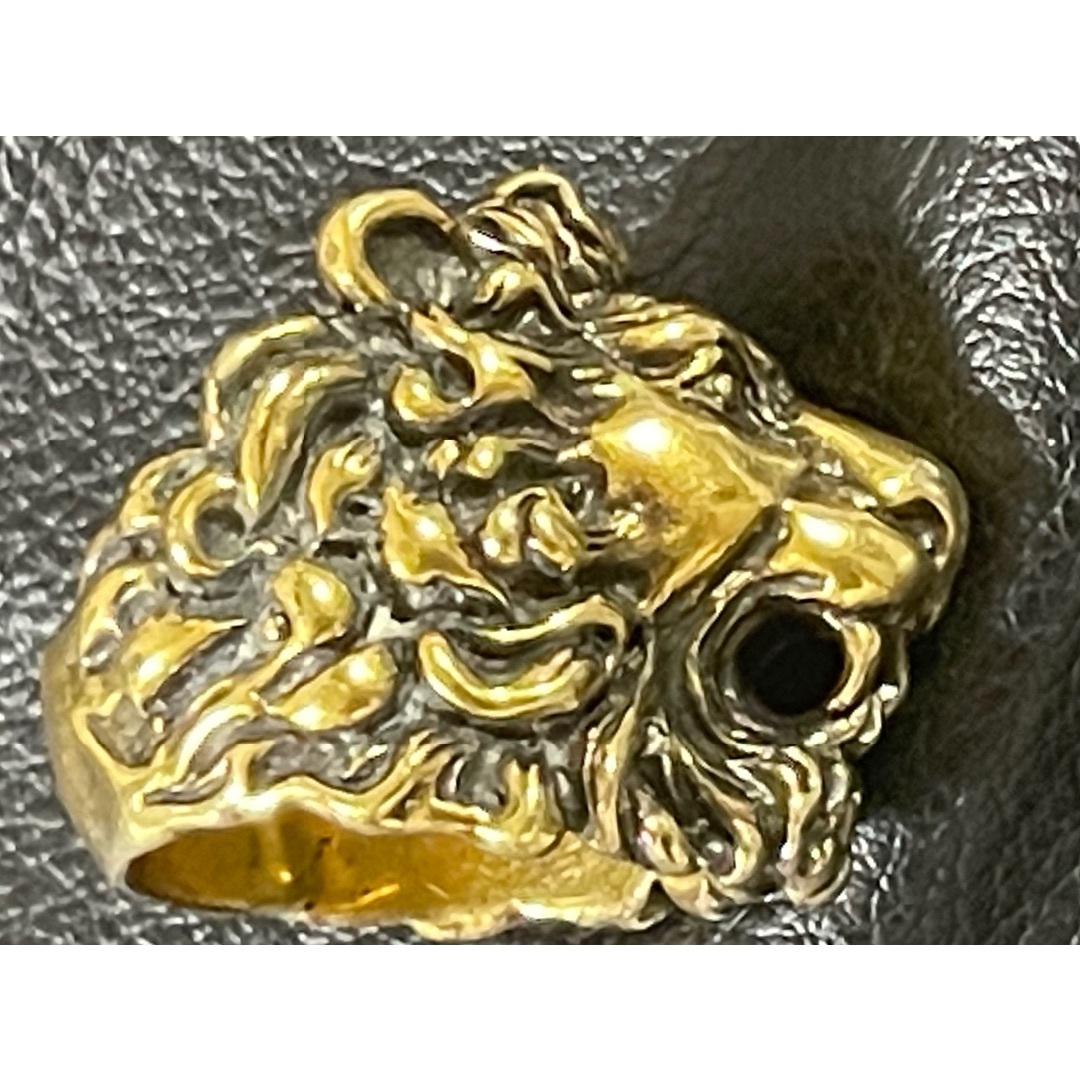 希少モデル GUCCI グッチ リング ライオンヘッド 17号