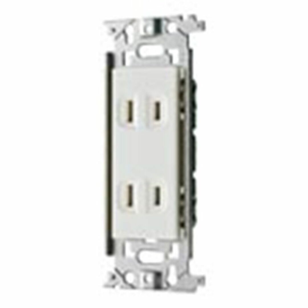 埋込ダブルコンセント ホワイト 10個入 WN1302SW-10 インテリア/住まい/日用品のインテリア/住まい/日用品 その他(その他)の商品写真