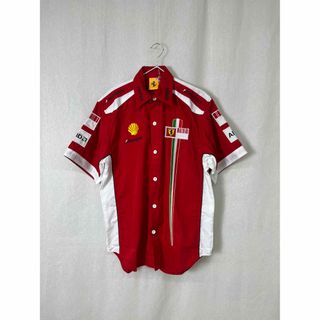 N279 Ferrari BRIDGESTONE 赤シャツ 半袖シャツ(シャツ)