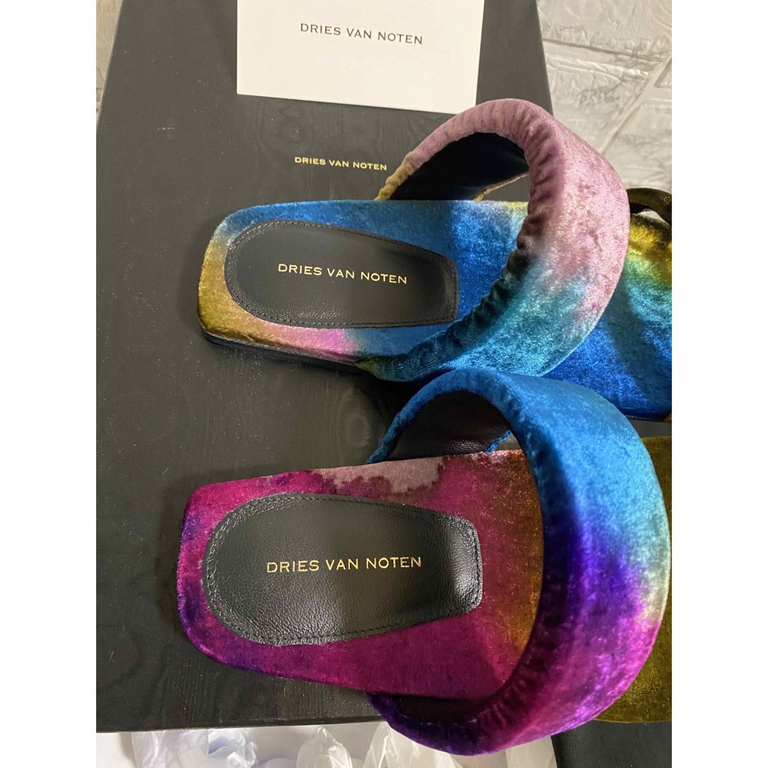 ドリスヴァンノッテン マルチ ベロア ベルベット サンダル dries van ドリスヴァンノッテン マルチ ベロア ベルベット サンダル dries van