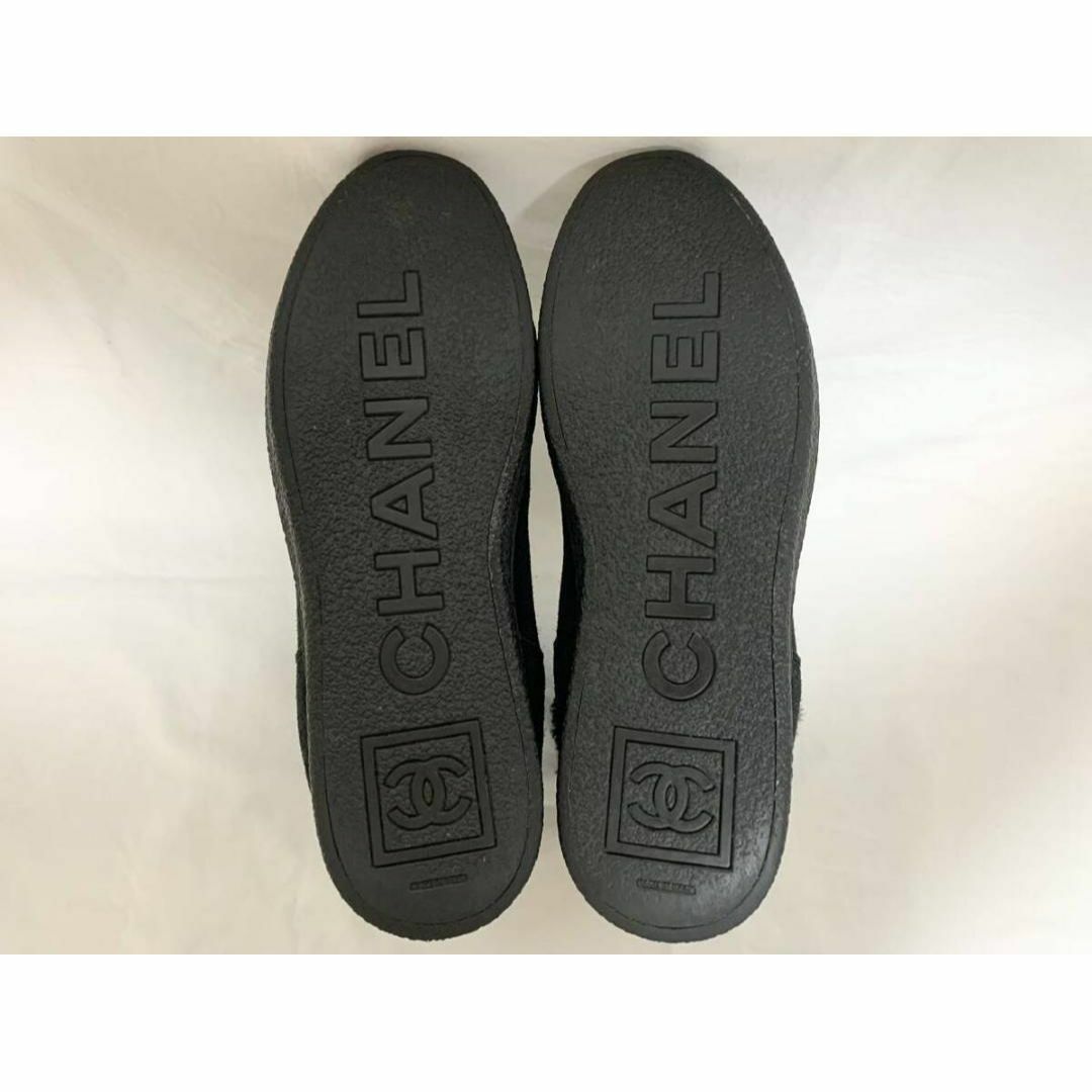 CHANEL - 希少 美品 シャネル G26557 CC ムートン ロングブーツ CHANEL - 希少 美品 シャネル G26557 CC ムートン ロングブーツ