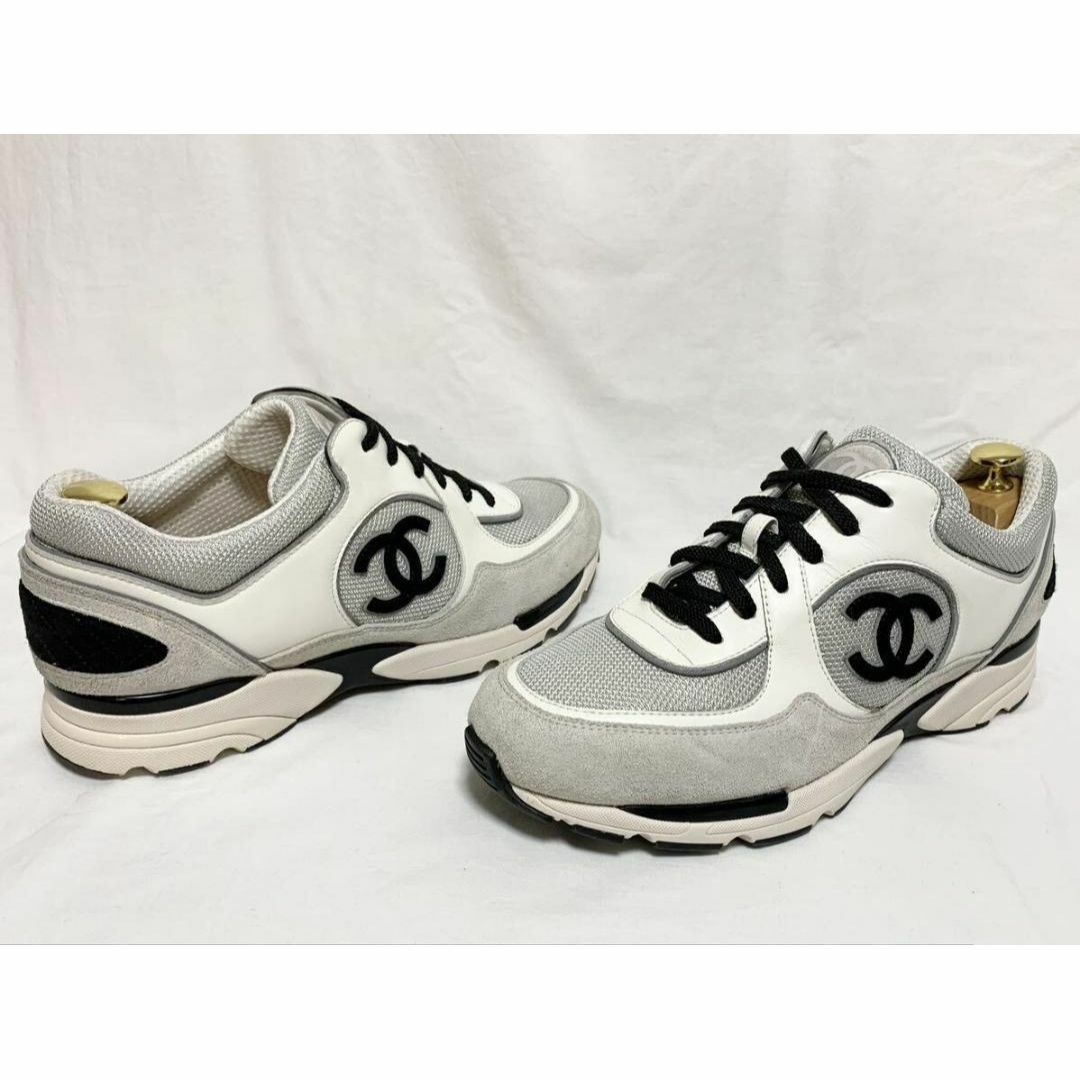 CHANEL - 超美品 シャネル ココマーク G39068 スエード メッシュ CHANEL - 超美品 シャネル ココマーク G39068 スエード メッシュ