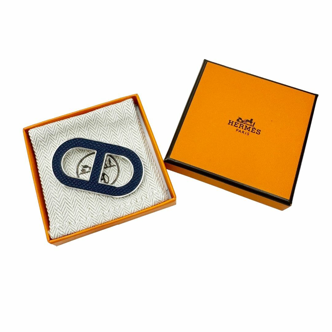 HERMES - HERMES エルメス シェーヌダンクル ブローチ バッジ HERMES - HERMES エルメス シェーヌダンクル ブローチ バッジ