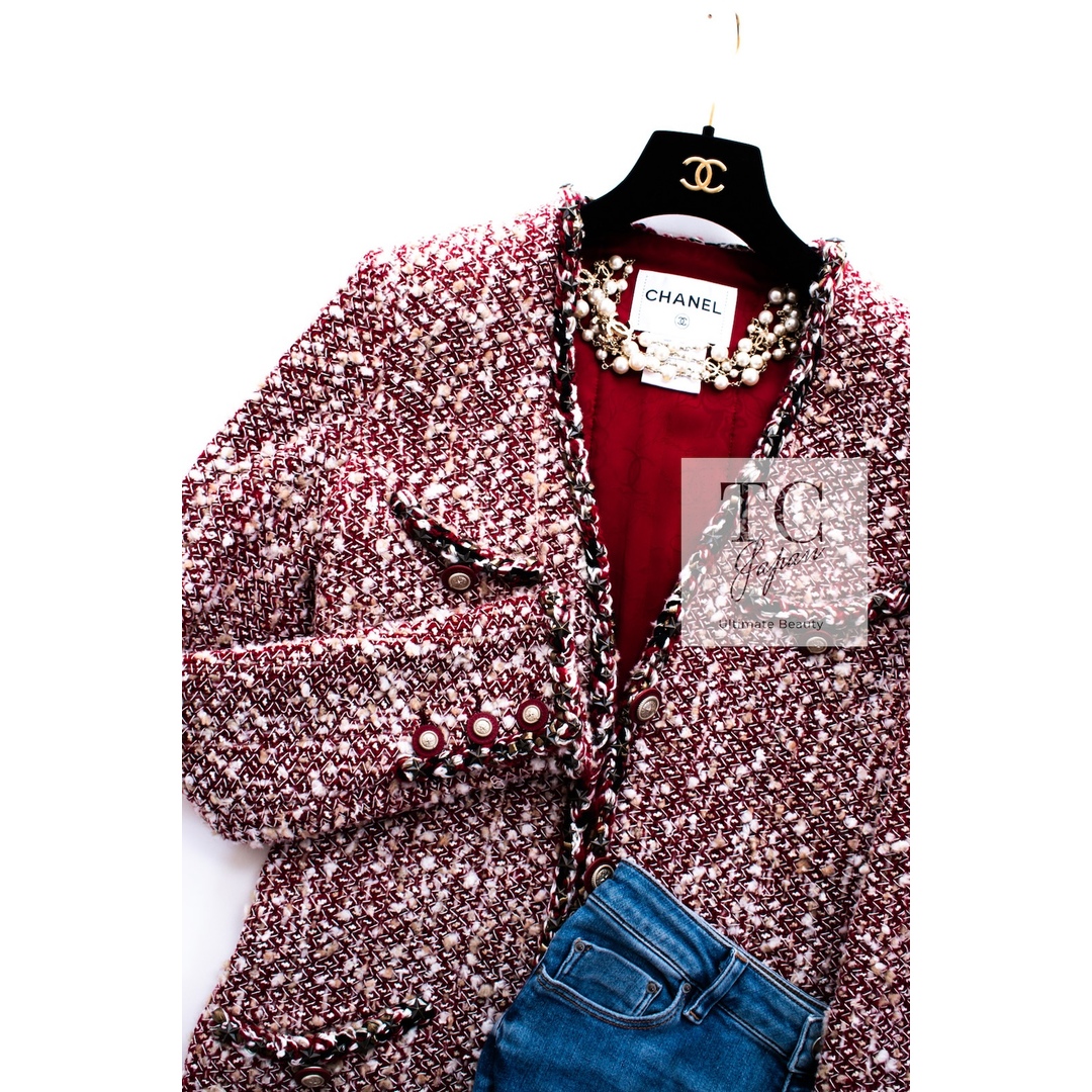 CHANEL - 140万 シャネル ジャケット CHANEL レッド クリムゾン