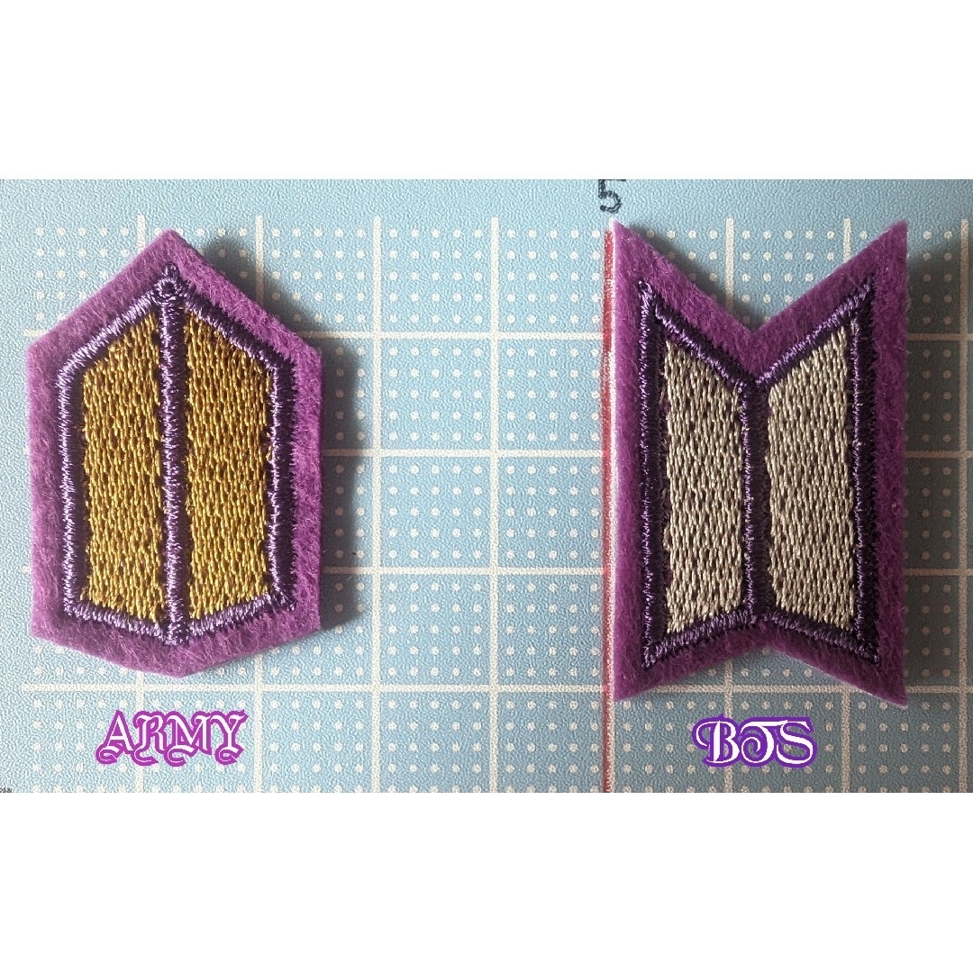防弾少年団(BTS) - BTS ワッペン ロゴマーク アイロン刺繍 防弾少年団(BTS) - BTS ワッペン ロゴマーク アイロン刺繍