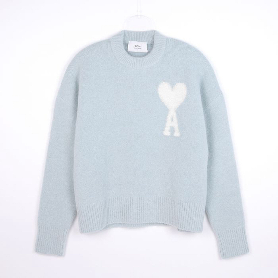 アミ パリス AMI PARIS ニット 水色 セーター 美品の通販 by は アミ パリス AMI PARIS ニット 水色 セーター 美品の通販 by は
