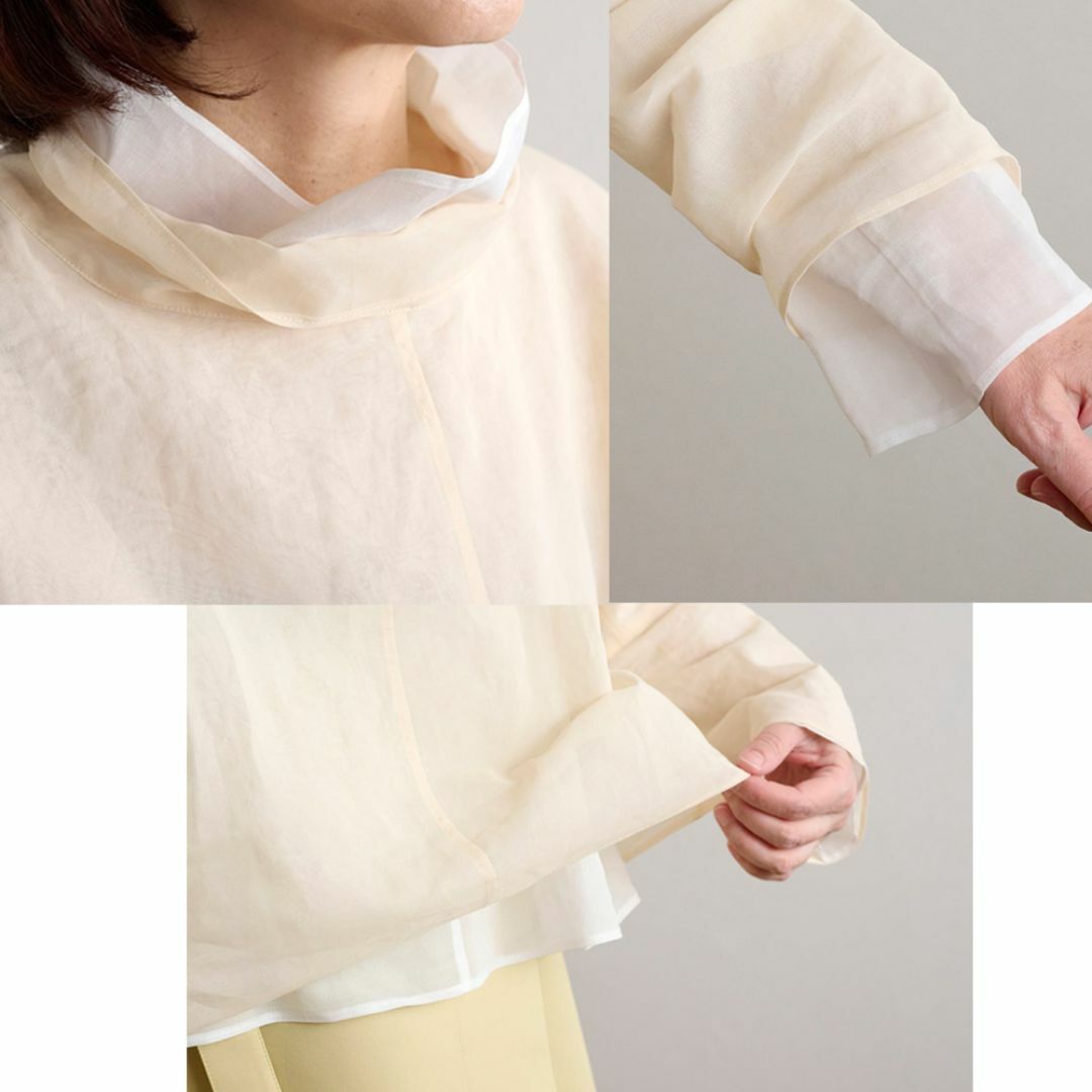 TENNE HANDCRAFTED MODERN オーガンジー ブラウス の通販 by TENNE HANDCRAFTED MODERN オーガンジー ブラウス の通販 by