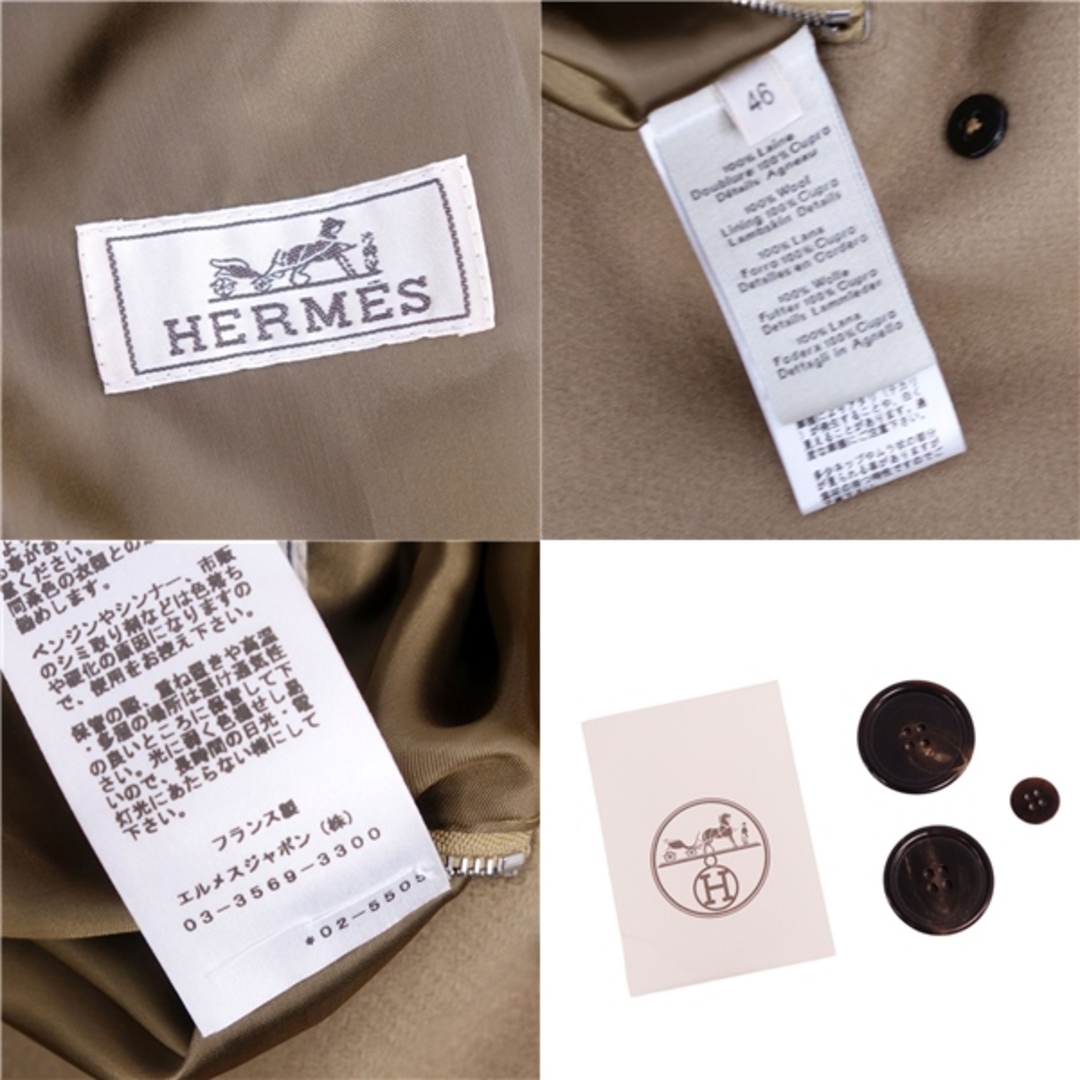 HERMES - 極美品 エルメス HERMES 20AW コート ピーコート HERMES - 極美品 エルメス HERMES 20AW コート ピーコート